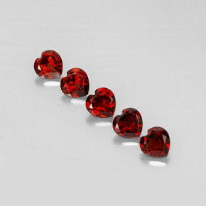  ct natürliche tiefrot Almandin-Granat-Edelsteine, Herzform, VS