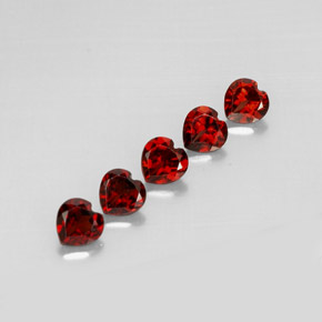  ct natürliche tiefrot Almandin-Granat-Edelsteine, Herzform, VS