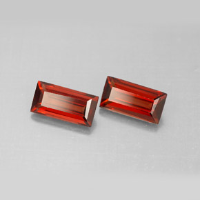  ct natürliche Tiefrot Almandin-Granat-Edelsteine, Baguette, VVS-VS