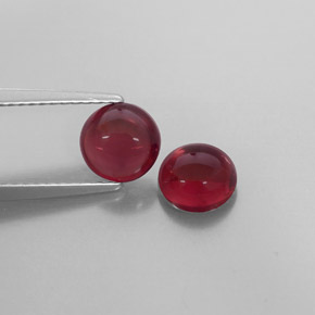  ct natürliche roter Almandin-Granat-Edelsteine, Transparent, Transparent / Lichtdurchlässig