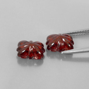  ct natürliche roter Almandin-Granat-Edelsteine, Transparent, Transparent / Lichtdurchlässig