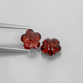  ct natürliche roter Almandin-Granat-Edelsteine, Transparent, Transparent / Lichtdurchlässig