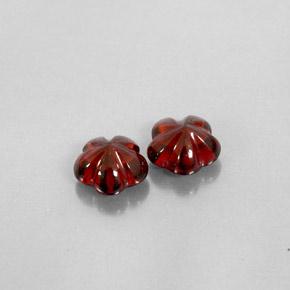 3,57 ct natürliche roter Almandin-Granat-Edelsteine, Transparent, Transparent / Lichtdurchlässig