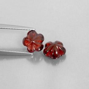 3,57 ct natürliche roter Almandin-Granat-Edelsteine, Transparent, Transparent / Lichtdurchlässig