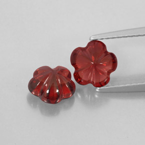  ct natürliche roter Almandin-Granat-Edelsteine, Transparent, Transparent / Lichtdurchlässig