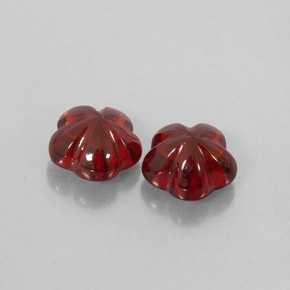  ct natürliche roter Almandin-Granat-Edelsteine, Transparent, Transparent / Lichtdurchlässig