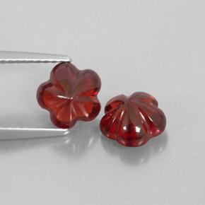  ct natürliche roter Almandin-Granat-Edelsteine, Transparent, Transparent / Lichtdurchlässig