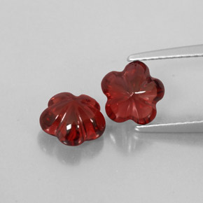  ct natürliche roter Almandin-Granat-Edelsteine, Transparent, Transparent / Lichtdurchlässig