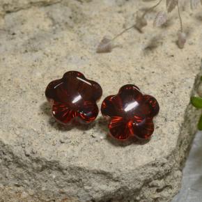  ct natürliche roter Almandin-Granat-Edelsteine, Blumenschliff, Lichtdurchlässig