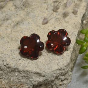  ct natürliche roter Almandin-Granat-Edelsteine, Blumenschliff, Lichtdurchlässig