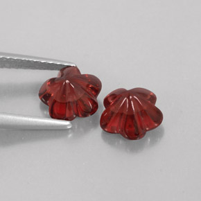  ct natürliche tiefrot Almandin-Granat-Edelsteine, Transparent, Transparent / Lichtdurchlässig