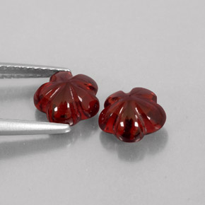  ct natürliche roter Almandin-Granat-Edelsteine, Transparent, Transparent / Lichtdurchlässig
