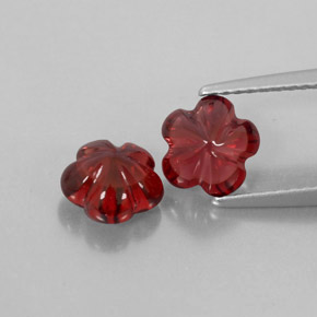  ct natürliche roter Almandin-Granat-Edelsteine, Transparent, Transparent / Lichtdurchlässig