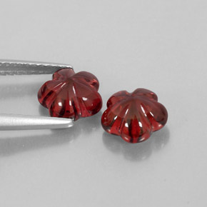  ct natürliche roter Almandin-Granat-Edelsteine, Transparent, Transparent / Lichtdurchlässig