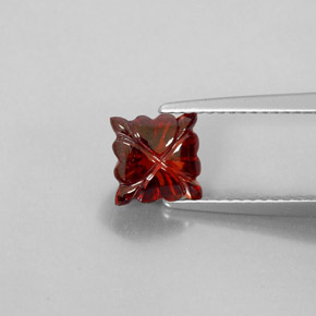 2,21 ctw natürlicher roter Almandin-Granat, Transparent, Transparent / Lichtdurchlässig