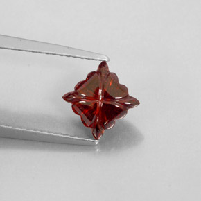 2,21 ctw natürlicher roter Almandin-Granat, Transparent, Transparent / Lichtdurchlässig