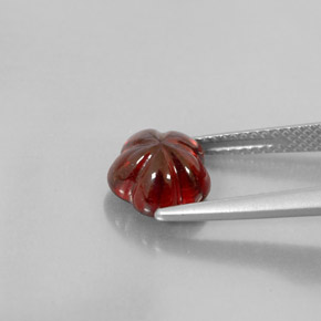 3,15 ctw natürlicher roter Almandin-Granat, Transparent, Transparent / Lichtdurchlässig