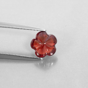 1,83 ctw natürlicher roter Almandin-Granat, Transparent, Transparent / Lichtdurchlässig