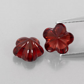  ct natürliche roter Almandin-Granat-Edelsteine, Transparent, Transparent / Lichtdurchlässig