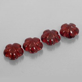  ct natürliche roter Almandin-Granat-Edelsteine, Transparent, Transparent / Lichtdurchlässig