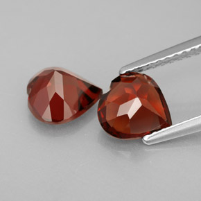  ct natürliche tiefrot Almandin-Granat-Edelsteine, Herzform, VVS-VS