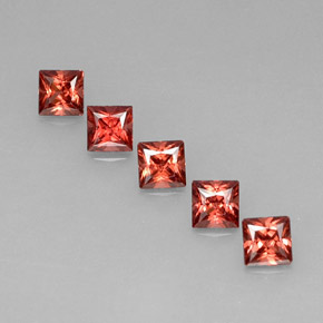  ct natürliche Rot Almandin-Granat-Edelsteine, Quadrat, VVS