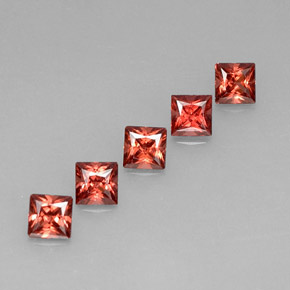  ct natürliche Rot Almandin-Granat-Edelsteine, Quadrat, VVS
