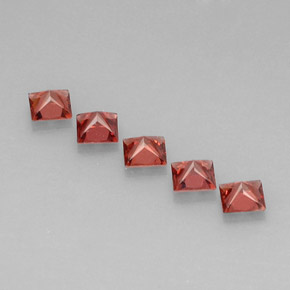  ct natürliche Rot Almandin-Granat-Edelsteine, Quadrat, VVS
