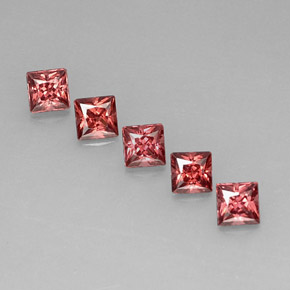  ct natürliche roter Almandin-Granat-Edelsteine, Quadrat, VVS