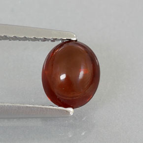 0,92 ctw natürlicher roter Almandin-Granat, Transparent, Transparent / Lichtdurchlässig