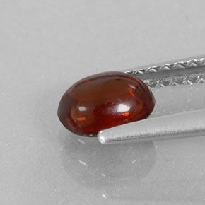 0,92 ctw natürlicher roter Almandin-Granat, Transparent, Transparent / Lichtdurchlässig