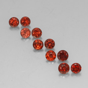  ct natürliche Rot Almandin-Granat-Edelsteine, Rund Schliff, VVS-VS