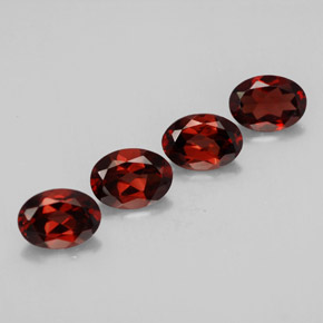  ct natürliche roter Almandin-Granat-Edelsteine, Oval Schliff, VVS-VS