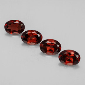  ct natürliche roter Almandin-Granat-Edelsteine, Oval Schliff, VVS-VS