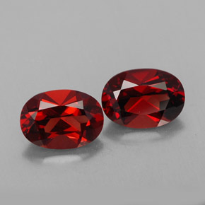  ct natürliche roter Almandin-Granat-Edelsteine, Oval Schliff, VVS