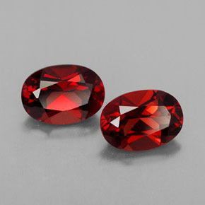  ct natürliche roter Almandin-Granat-Edelsteine, Oval Schliff, VVS