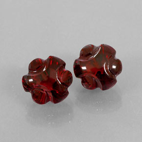  ct natürliche roter Almandin-Granat-Edelsteine, Transparent, Transparent / Lichtdurchlässig