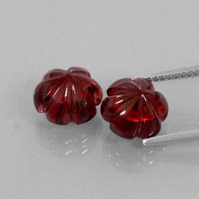  ct natürliche roter Almandin-Granat-Edelsteine, Transparent, Transparent / Lichtdurchlässig