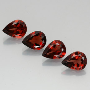  ct natürliche roter Almandin-Granat-Edelsteine, Birnenform, VVS-VS