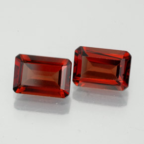  ct natürliche roter Almandin-Granat-Edelsteine, Smaragdschliff, VS