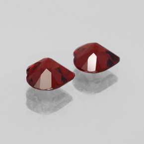  ct natürliche tiefrot Almandin-Granat-Edelsteine, Herzform, VVS-VS