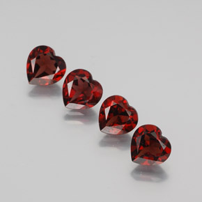  ct natürliche tiefrot Almandin-Granat-Edelsteine, Herzform, VVS
