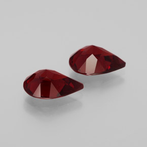  ct natürliche tiefrot Almandin-Granat-Edelsteine, Birnenform, VVS