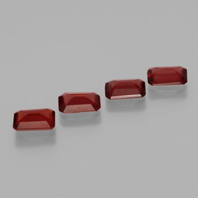  ct natürliche tiefrot Almandin-Granat-Edelsteine, Smaragdschliff, VVS-VS