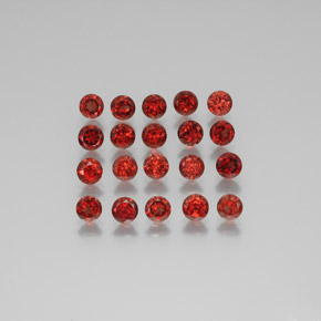  ct natürliche Rot Almandin-Granat-Edelsteine, Rund Schliff, VS