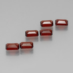  ct natürliche Rot Almandin-Granat-Edelsteine, Smaragdschliff, VS