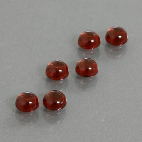  ct natürliche roter Almandin-Granat-Edelsteine, Rundschliff, Transparent