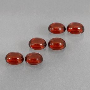  ct natürliche roter Almandin-Granat-Edelsteine, Oval Schliff, Transparent