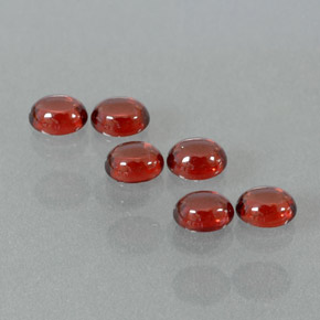  ct natürliche Rot Almandin-Granat-Edelsteine, Oval Schliff, Transparent