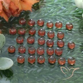 6.16 ct natürliche Warmes Rot Almandin-Granat-Edelsteine, Runden, Transparent
